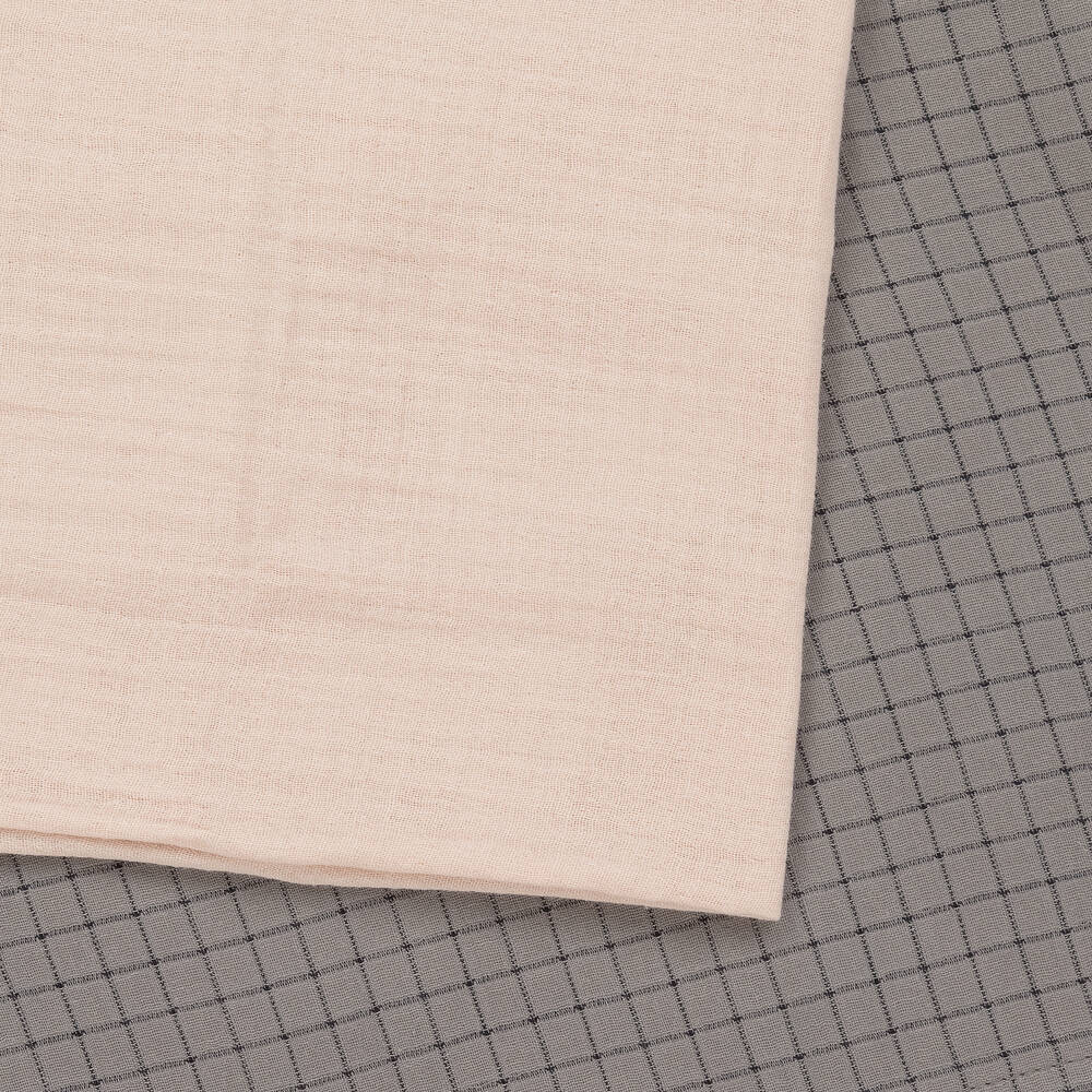 Jamiks-Розовая и серая пеленки из муслина (2шт.) | Childrensalon Outlet