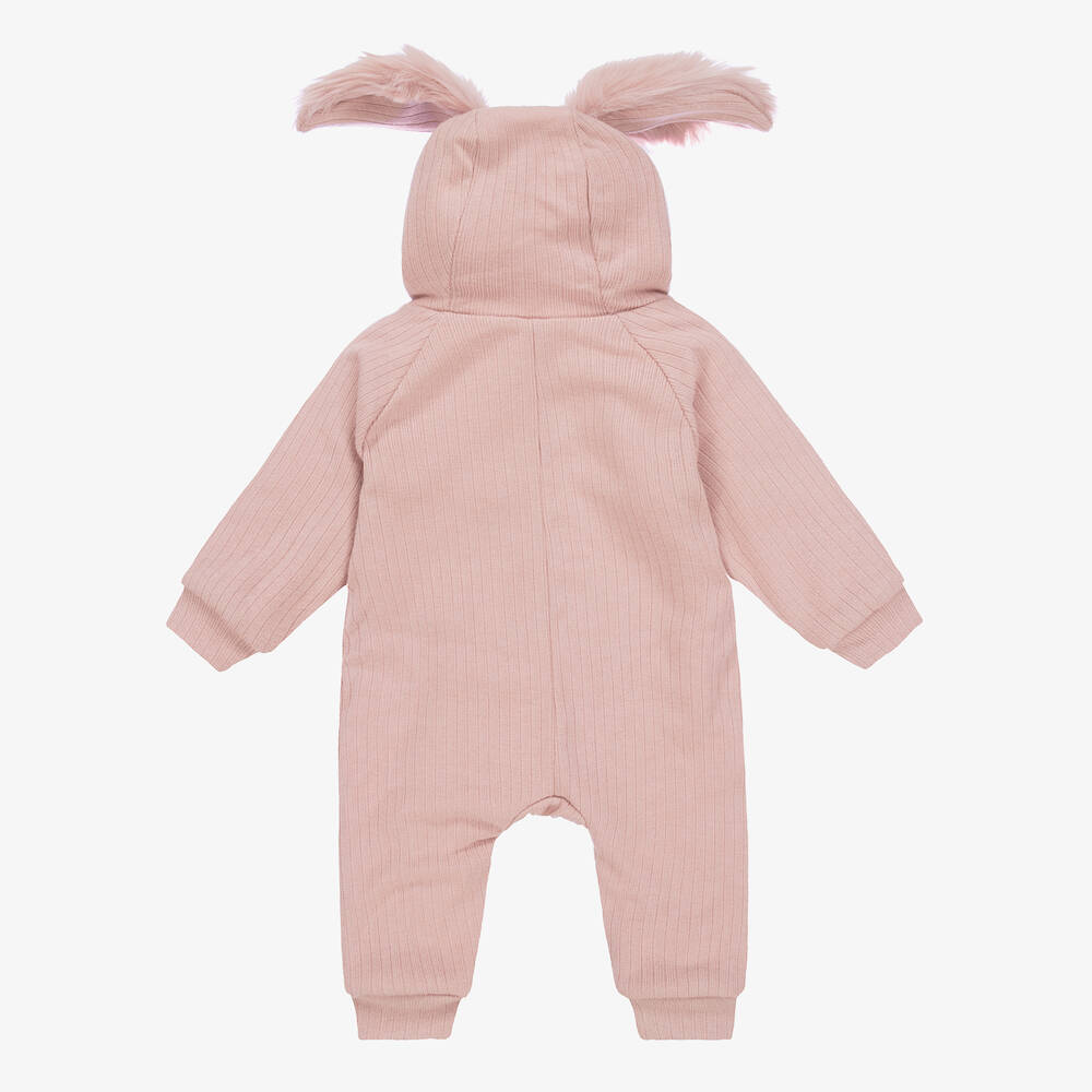 Jamiks Pink Jersey Bunny Ears Pramsuit Childrensalon Outlet