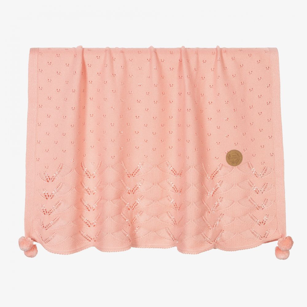 Jamiks - Розовое трикотажное одеяло (100см) | Childrensalon