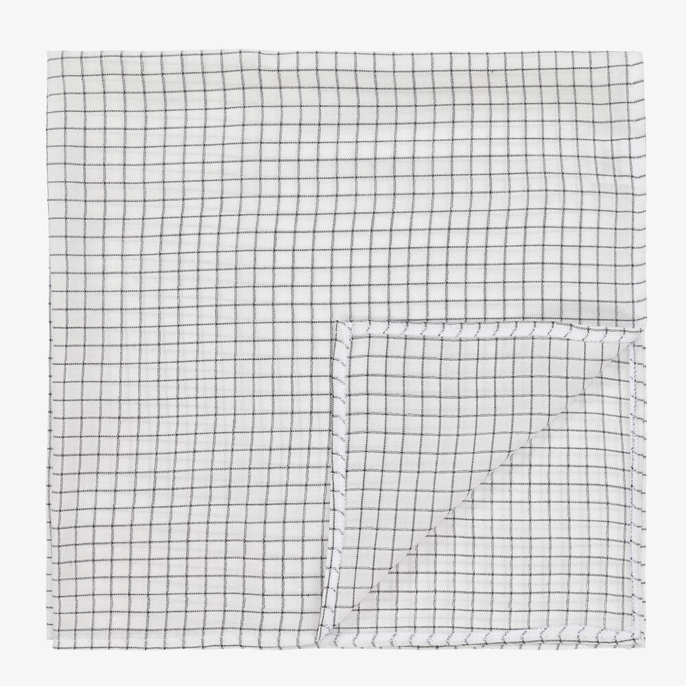 Jamiks-Белая и серая пеленки из муслина (2шт.) | Childrensalon Outlet