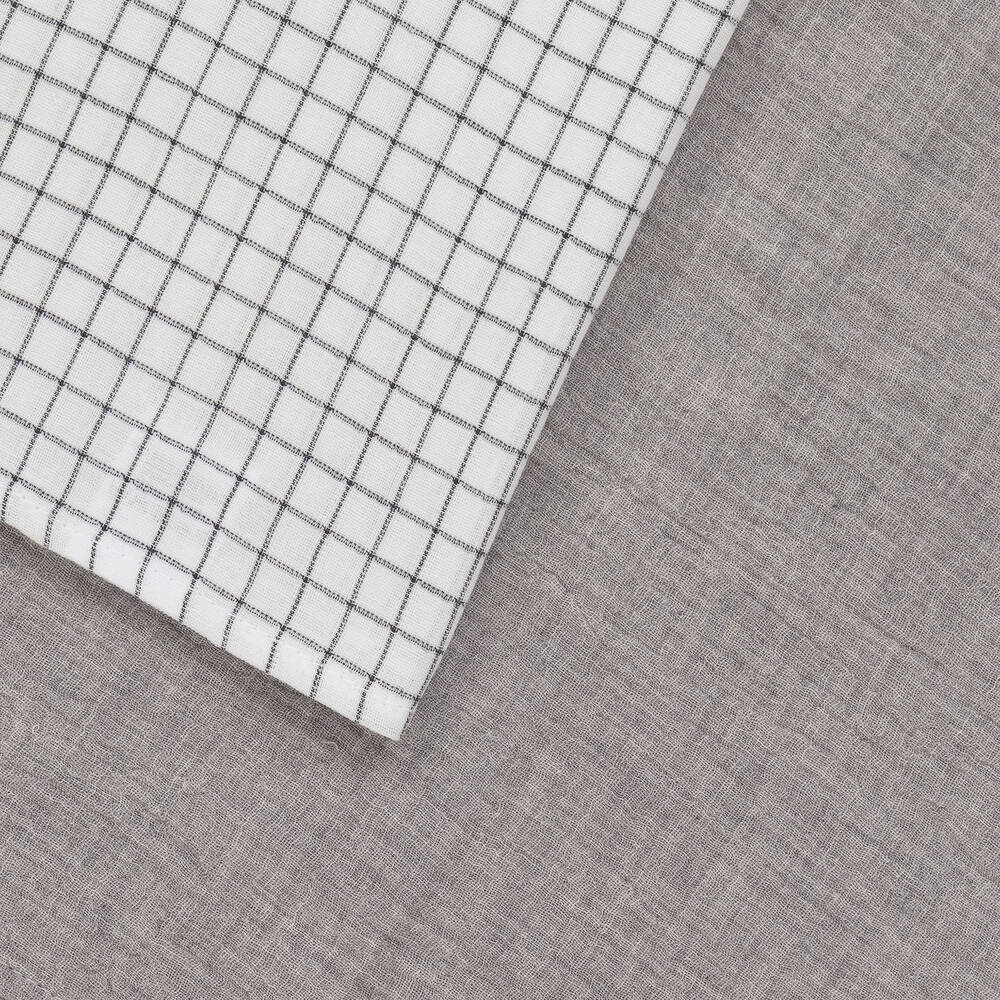 Jamiks-Белая и серая пеленки из муслина (2шт.) | Childrensalon Outlet