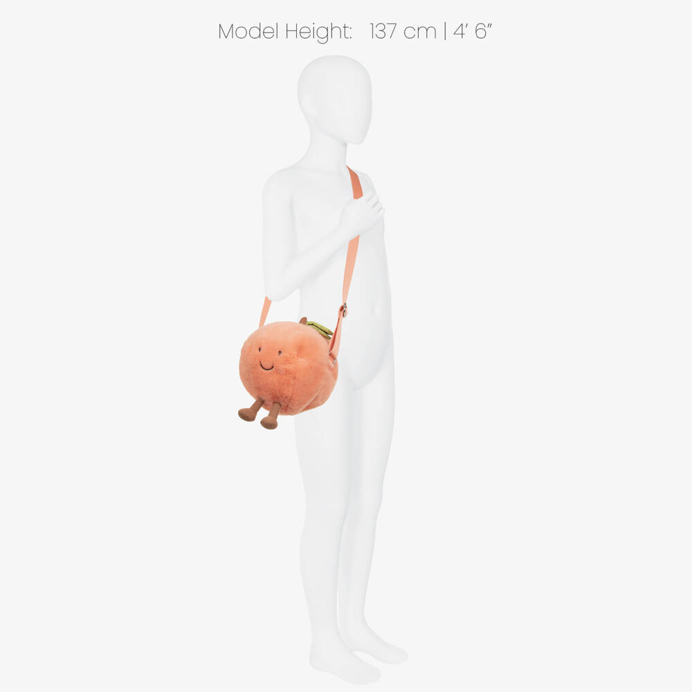 Jellycat-Amuseables Peach Shoulder Bag (18cm) | Childrensalon Outlet