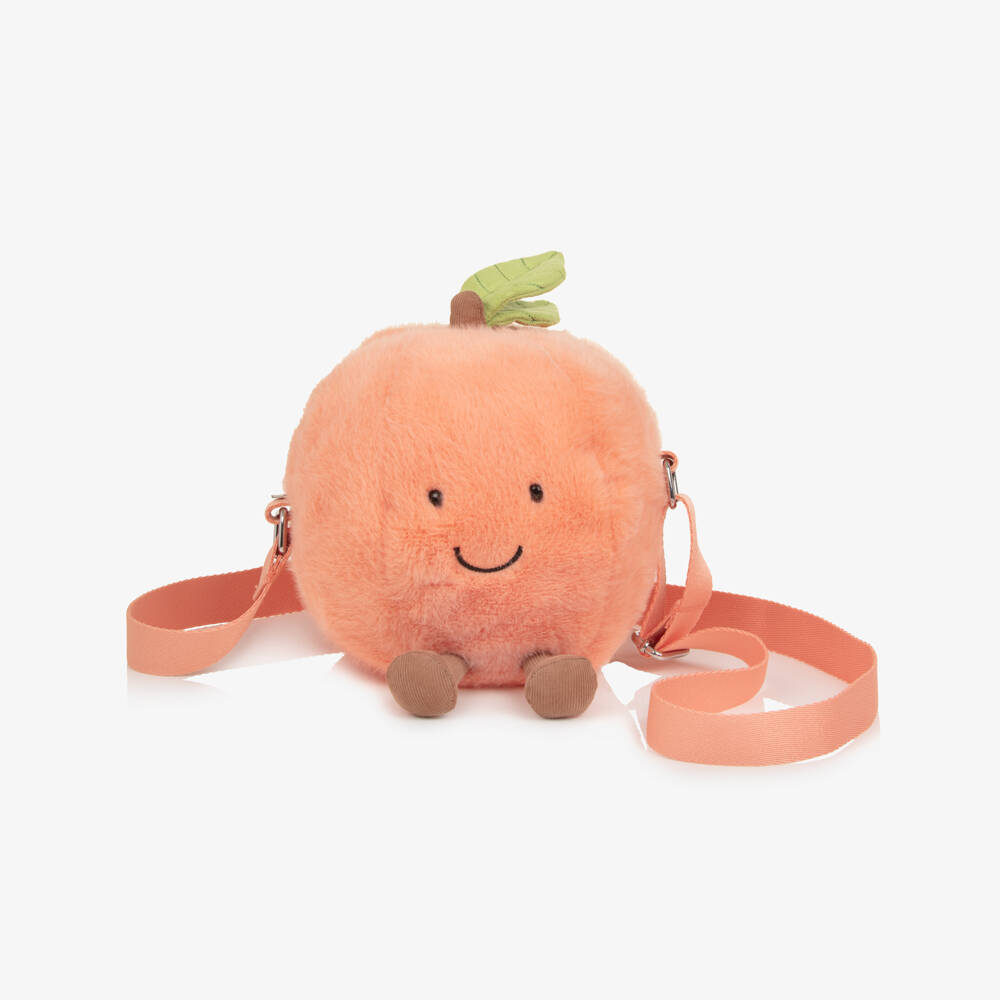 Jellycat-Amuseables Peach Shoulder Bag (18cm) | Childrensalon Outlet