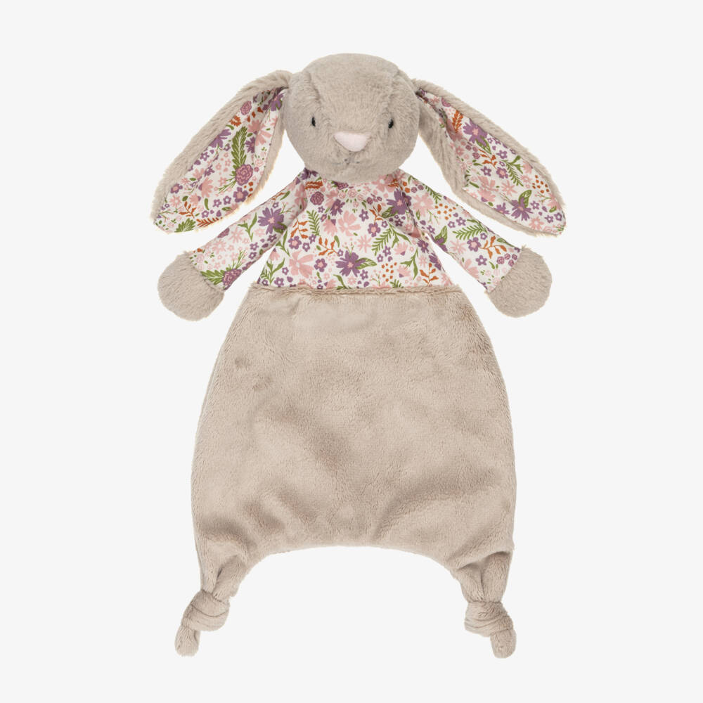 Jellycat-Blossom Beige Bunny 'Petal' Comforter (22cm) | Childrensalon Outlet