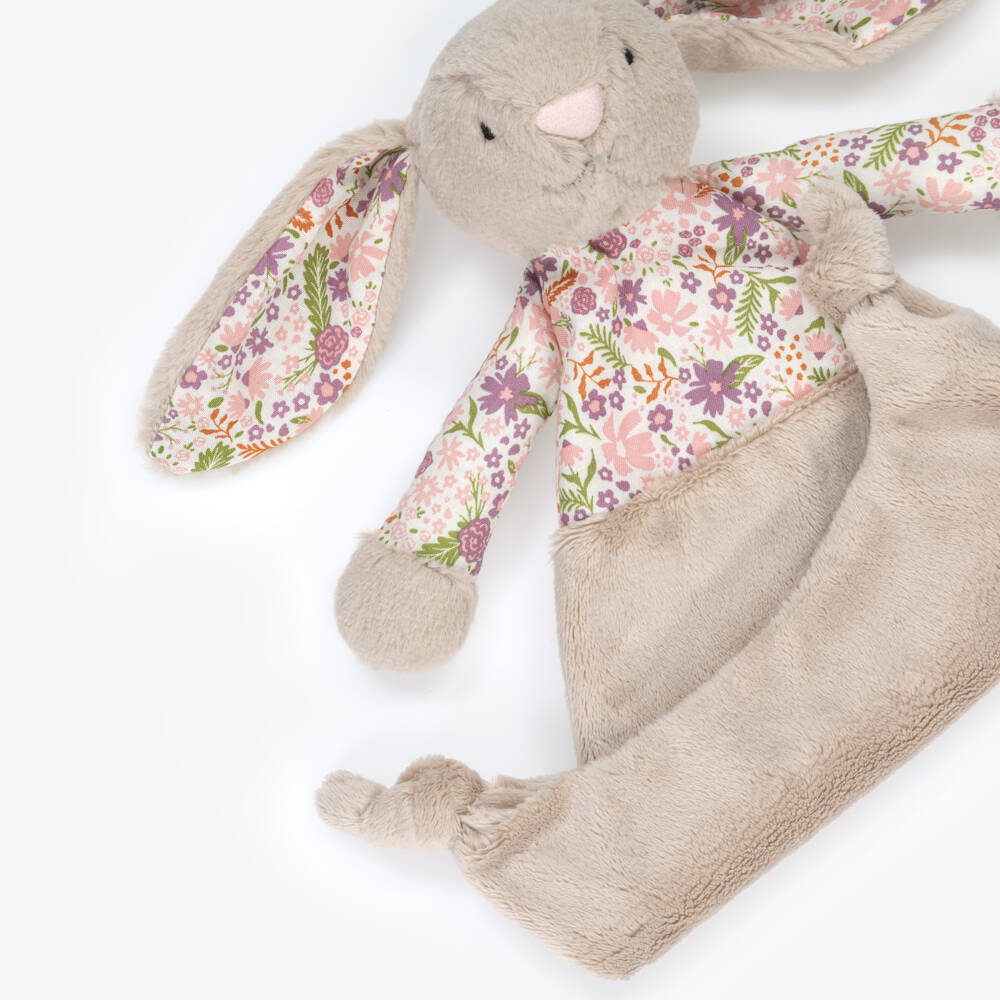 Jellycat-Blossom Beige Bunny 'Petal' Comforter (22cm) | Childrensalon Outlet