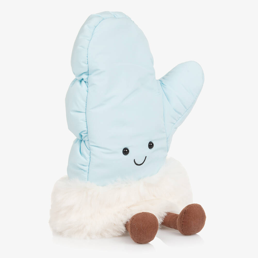 Jellycat-Blue Amuseables Mitten Soft Toy (25cm) | Childrensalon Outlet