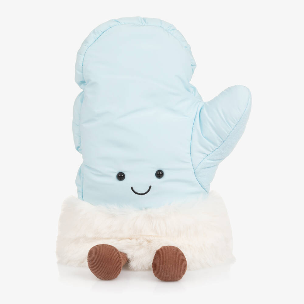 Jellycat-Blue Amuseables Mitten Soft Toy (25cm) | Childrensalon Outlet