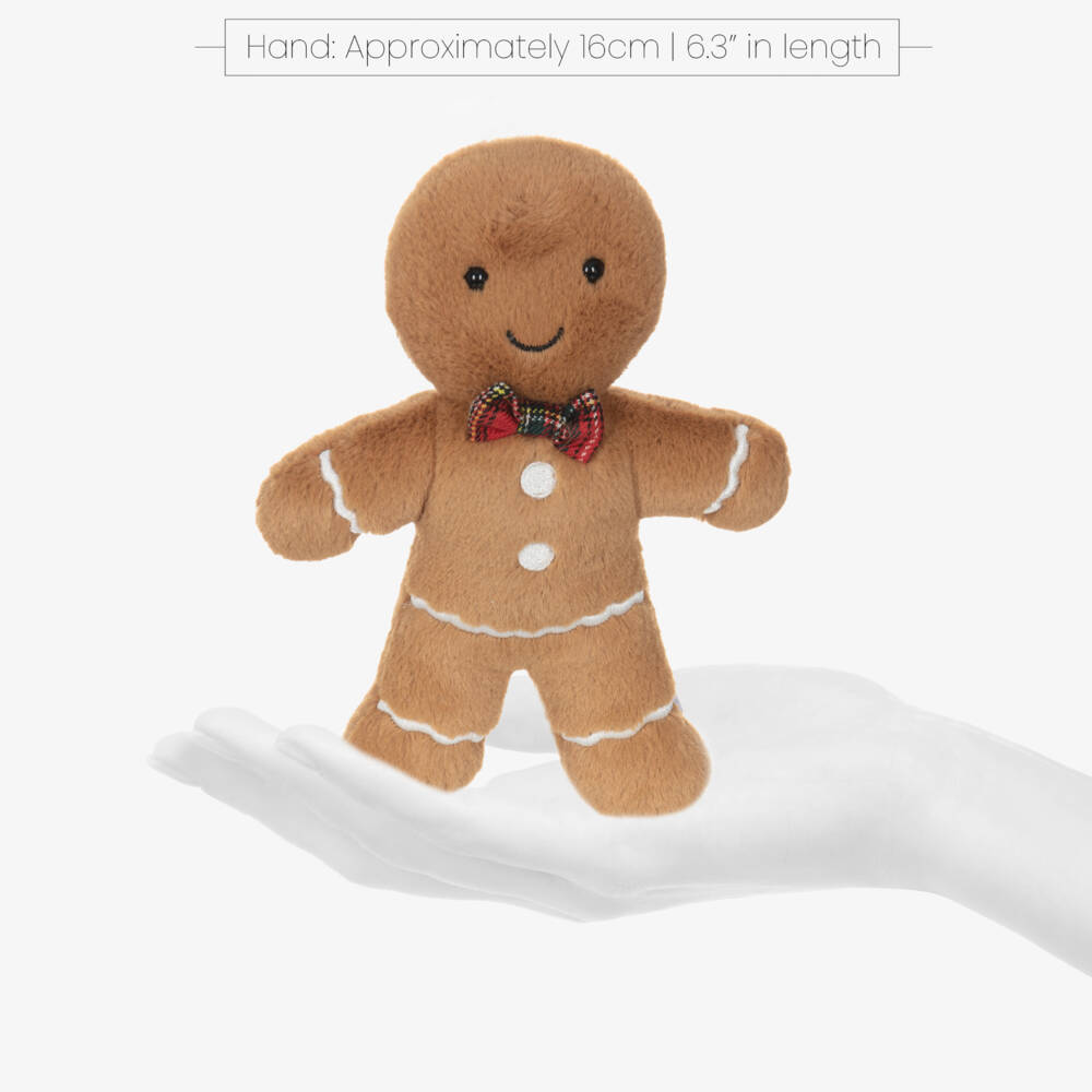 Jellycat-Brown Gingerbread Fred Soft Toy (19cm) | Childrensalon Outlet