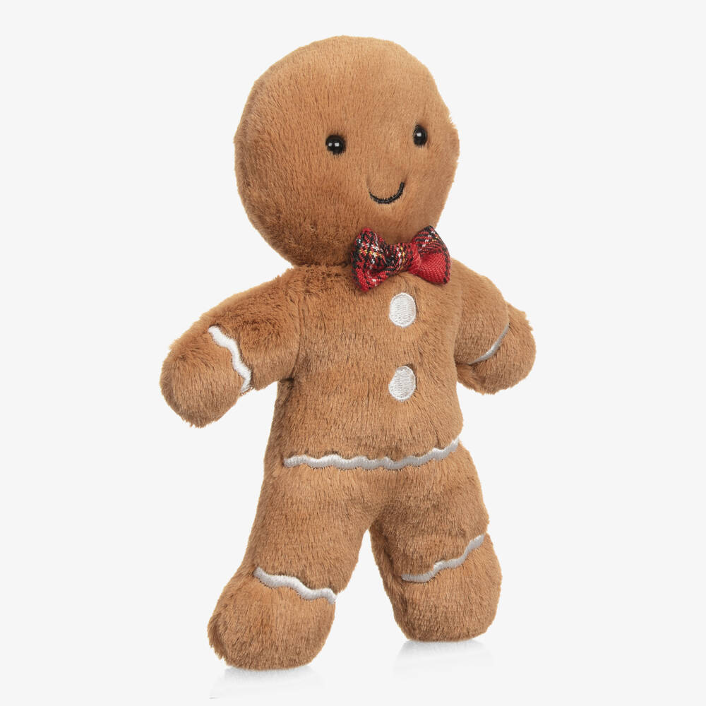 Jellycat-Brown Gingerbread Fred Soft Toy (19cm) | Childrensalon Outlet