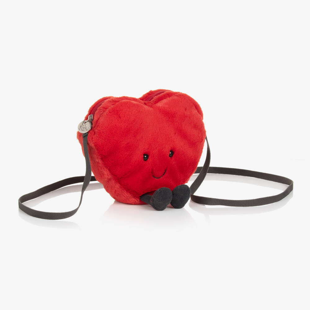 Jellycat-Girls Red Amuseable Heart Bag (18cm) | Childrensalon Outlet