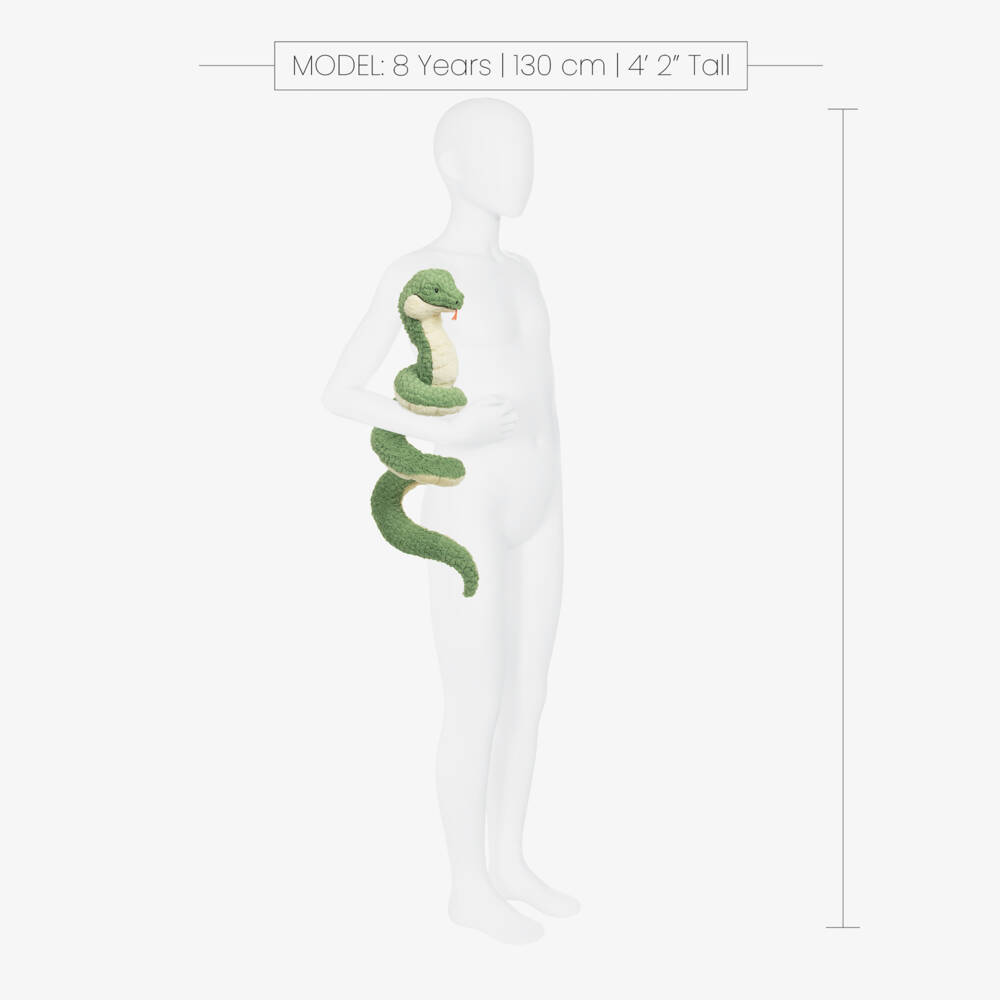 Jellycat-Green Cizi Snake Soft Toy (27cm) | Childrensalon Outlet