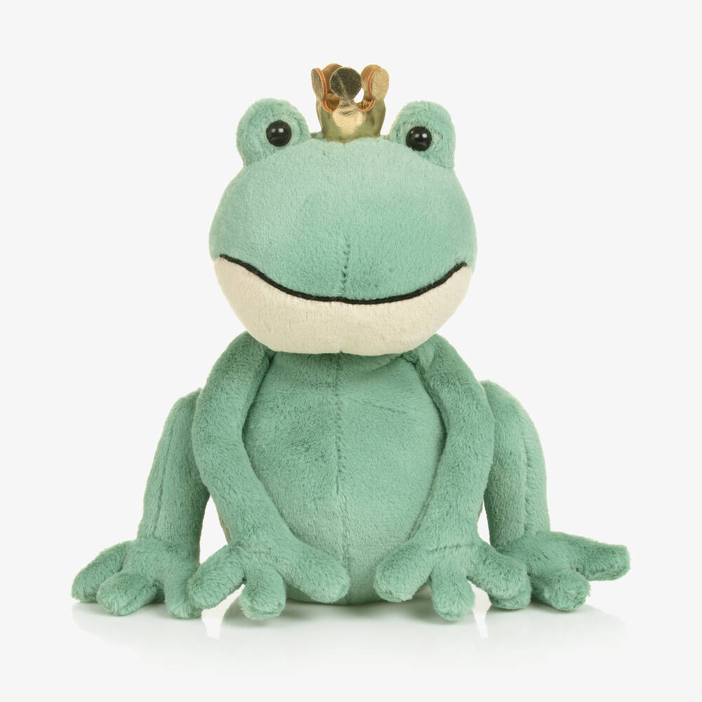 Jellycat-Green Fabian Frog Prince Soft Toy (23cm) | Childrensalon Outlet