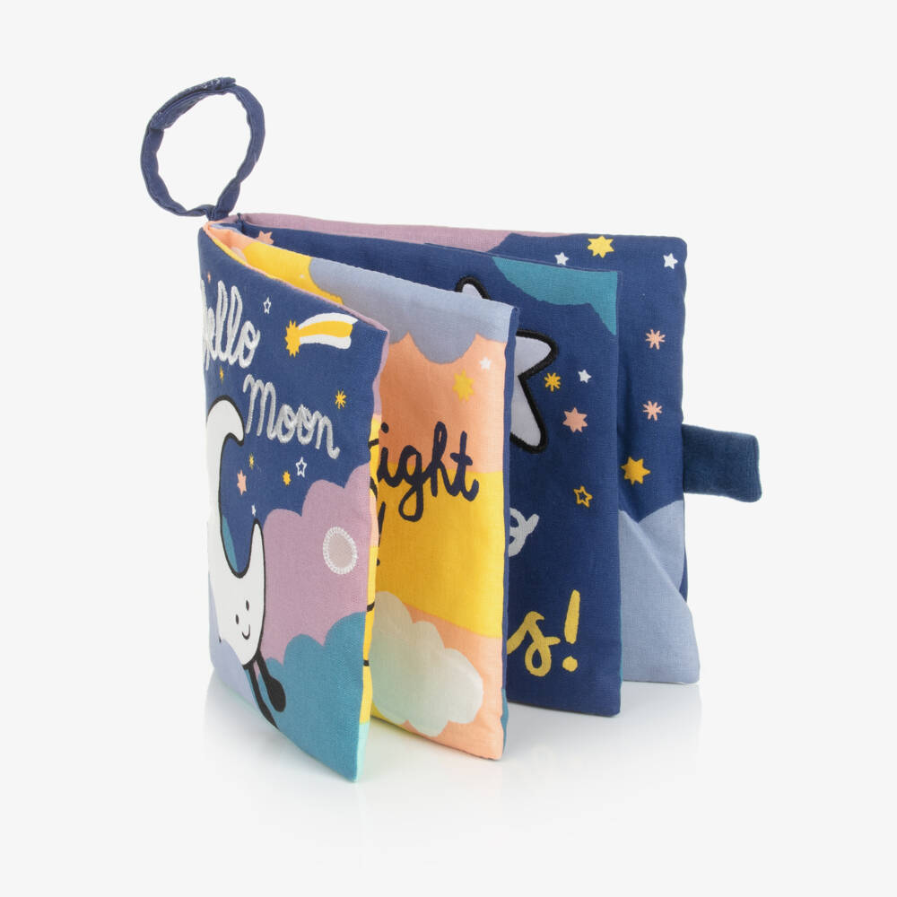 Jellycat-Мягкая хлопковая книга для малышей синего цвета | Childrensalon Outlet