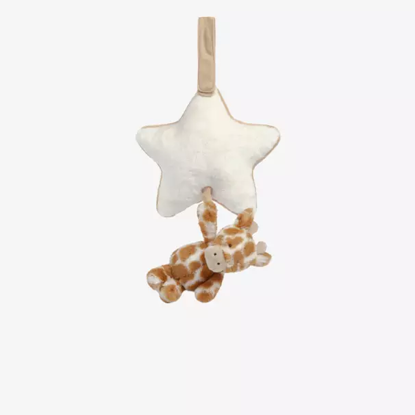 Jellycat-Ivory Bashful Giraffe Muscial Toy (19cm) | Childrensalon Outlet