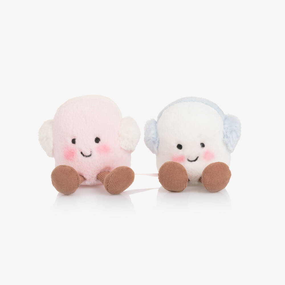 Jellycat-Pink and White Amuseables Toastie Marshmallows Soft Toy (16cm) | Childrensalon Outlet