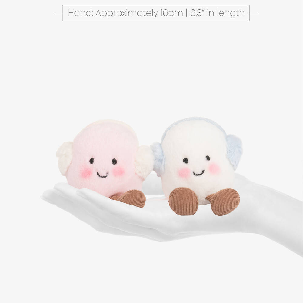 Jellycat-Pink and White Amuseables Toastie Marshmallows Soft Toy (16cm) | Childrensalon Outlet