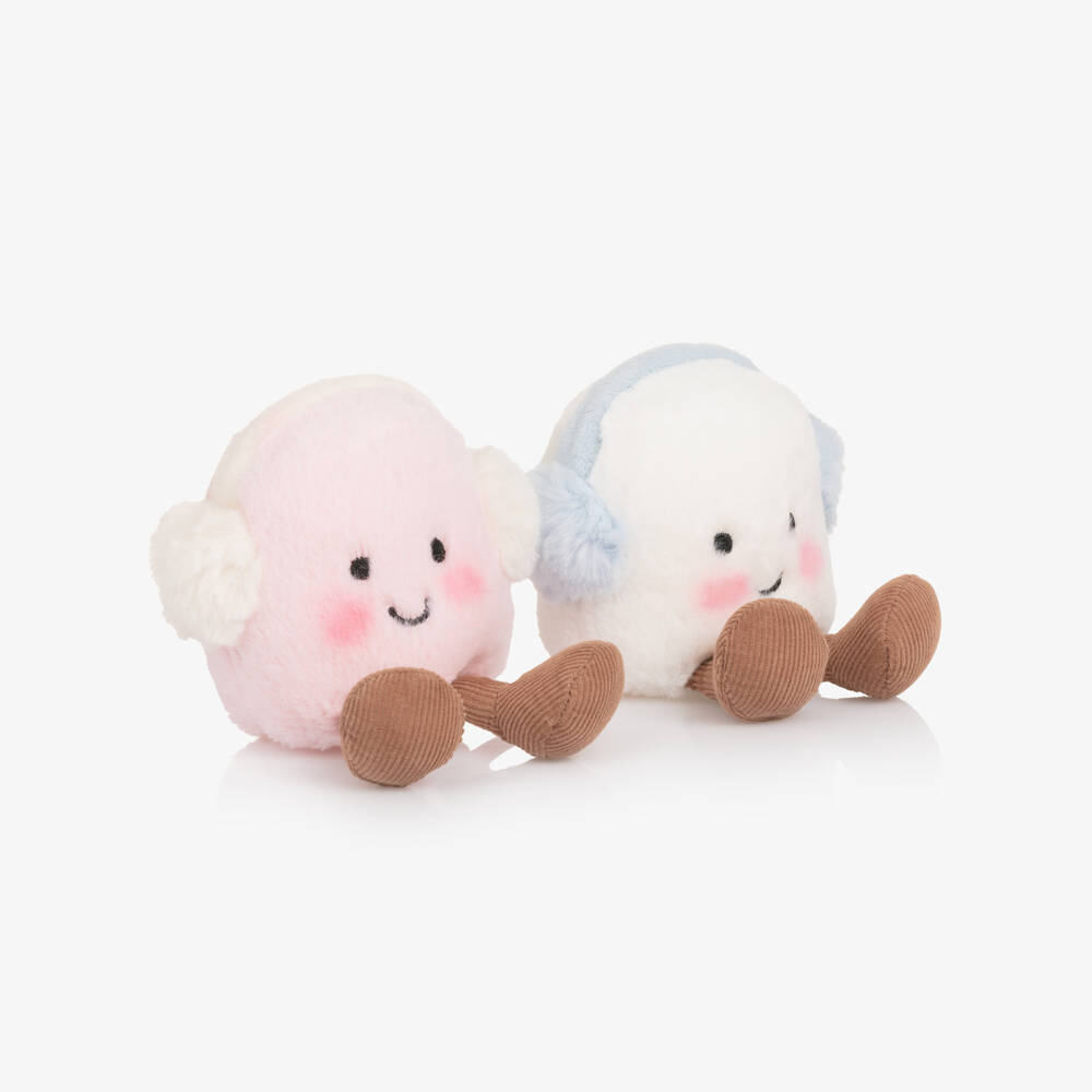Jellycat-Pink and White Amuseables Toastie Marshmallows Soft Toy (16cm) | Childrensalon Outlet