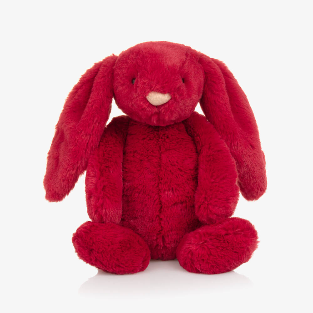 Jellycat-Scarlet Red Bashful Luxe Bunny Soft Toy (31cm) | Childrensalon Outlet