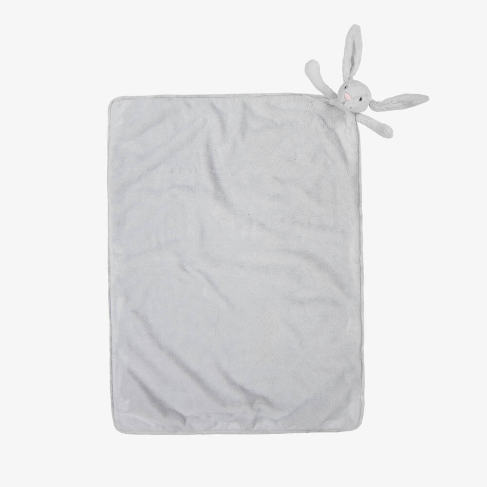 Jellycat-Silver Bashful Bunny Plush Blanket (74cm) | Childrensalon Outlet