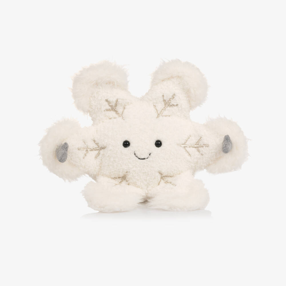 Jellycat-White Amuseables Snowflake Soft Toy (24cm) | Childrensalon Outlet