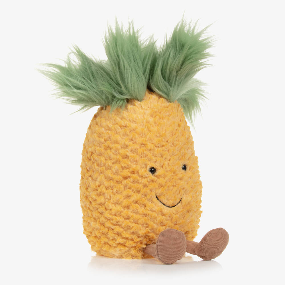 Jellycat-Yellow Amuseable Pineapple Soft Toy (25cm) | Childrensalon Outlet