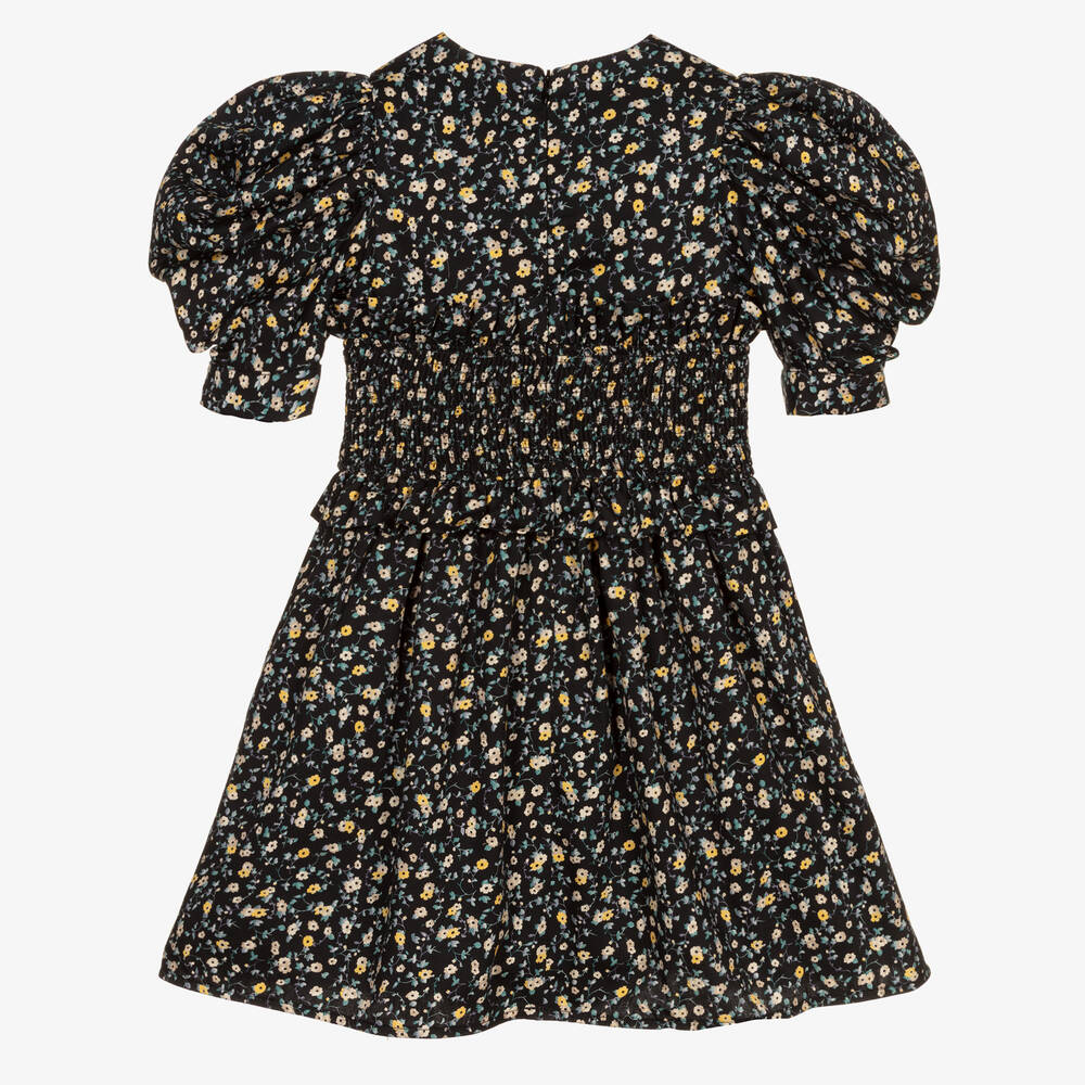 Jessie and James London-Black & Yellow Floral Dress | Childrensalon Outlet