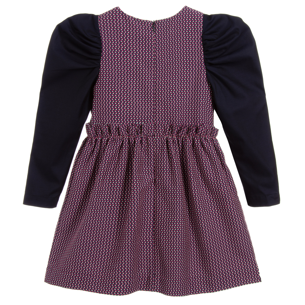 Jessie and James London-Blue & Purple Cotton Dress | Childrensalon Outlet