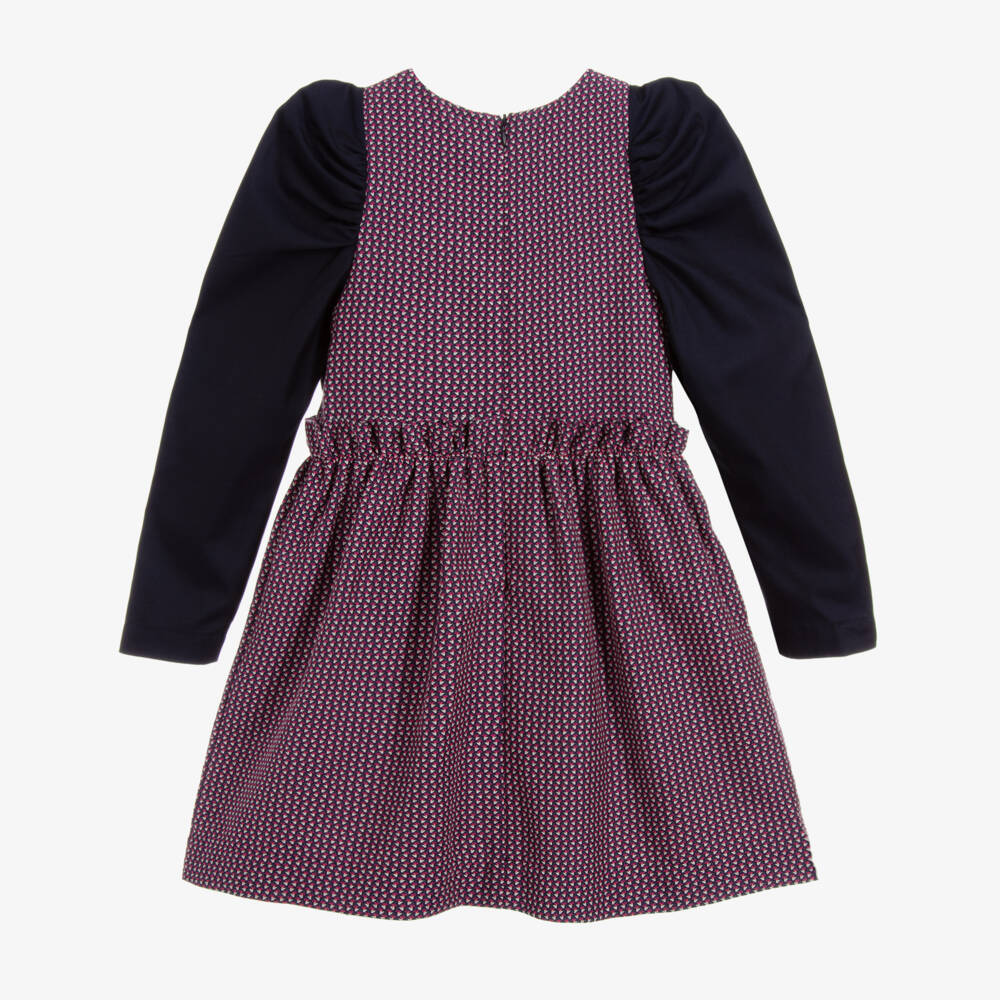Jessie and James London-Blue & Purple Cotton Dress | Childrensalon Outlet