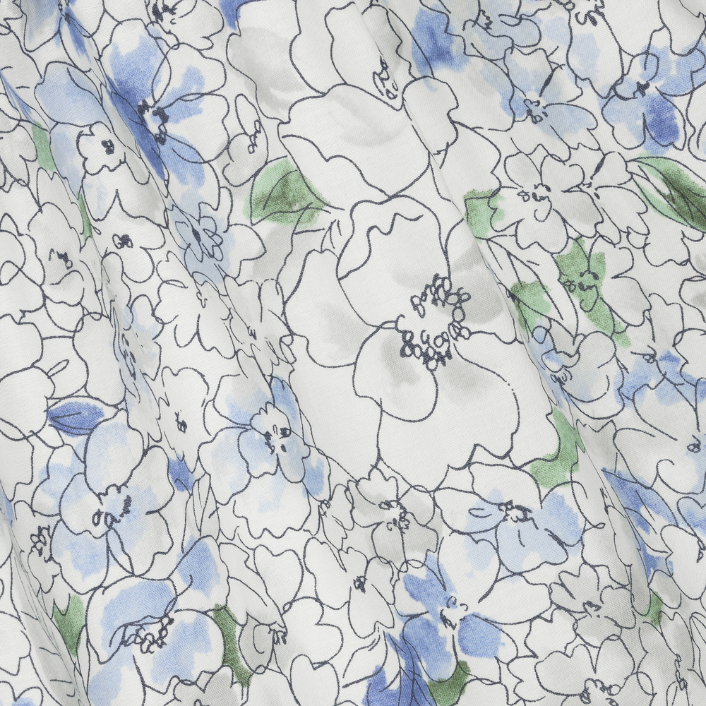 Jessie and James London-Сине-белое платье в цветочек | Childrensalon Outlet