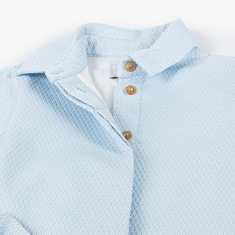 Jessie and James London-Girls A-Line Dress with Blue Bows | Childrensalon Outlet