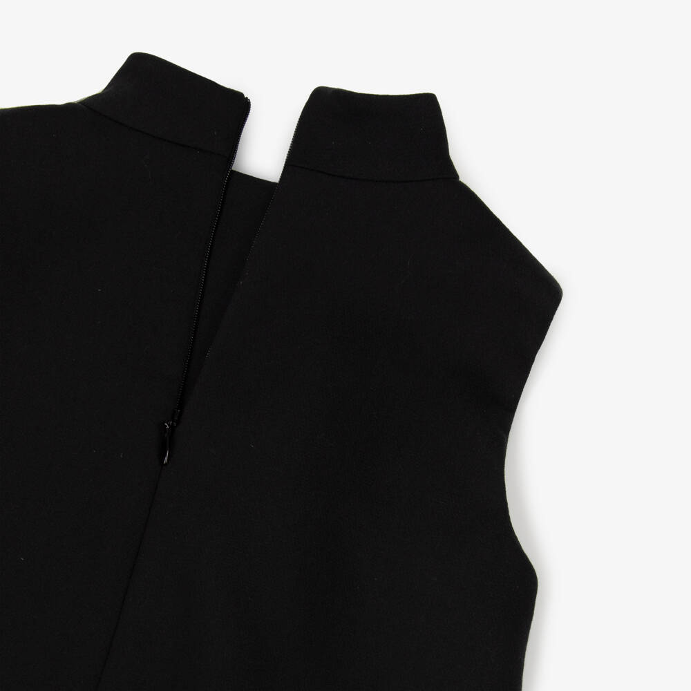 Jessie and James London-Girls Black & Ivory Satin Flower Dress | Childrensalon Outlet