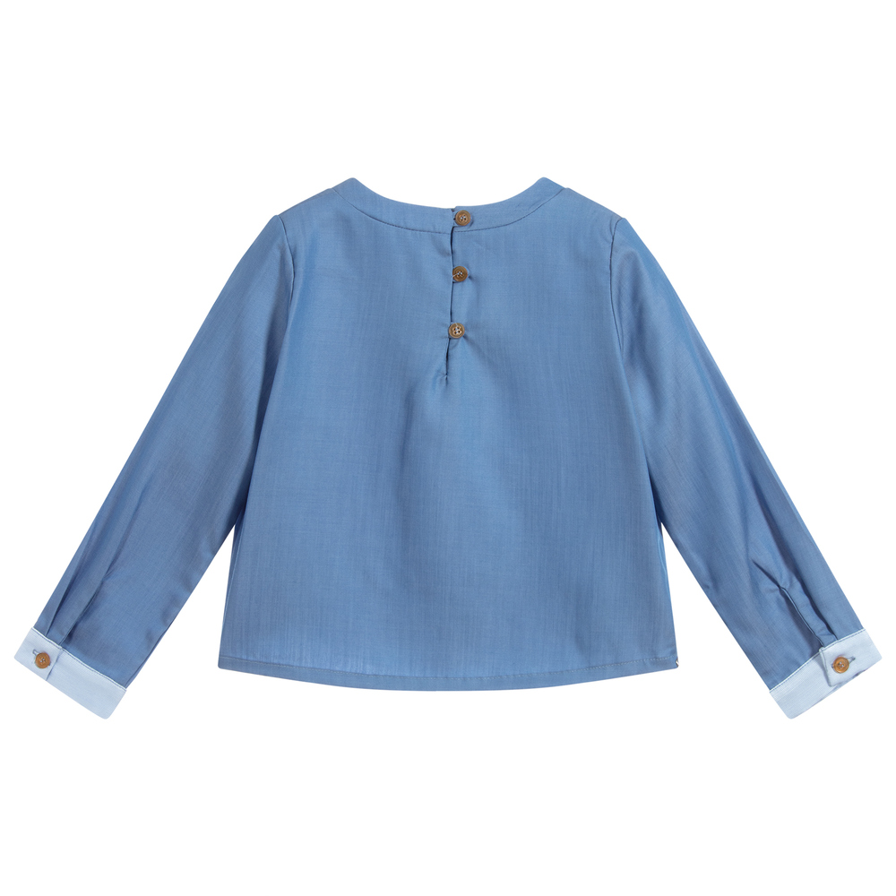 Jessie and James London-بلوز تانسيل لون أزرق | Childrensalon Outlet