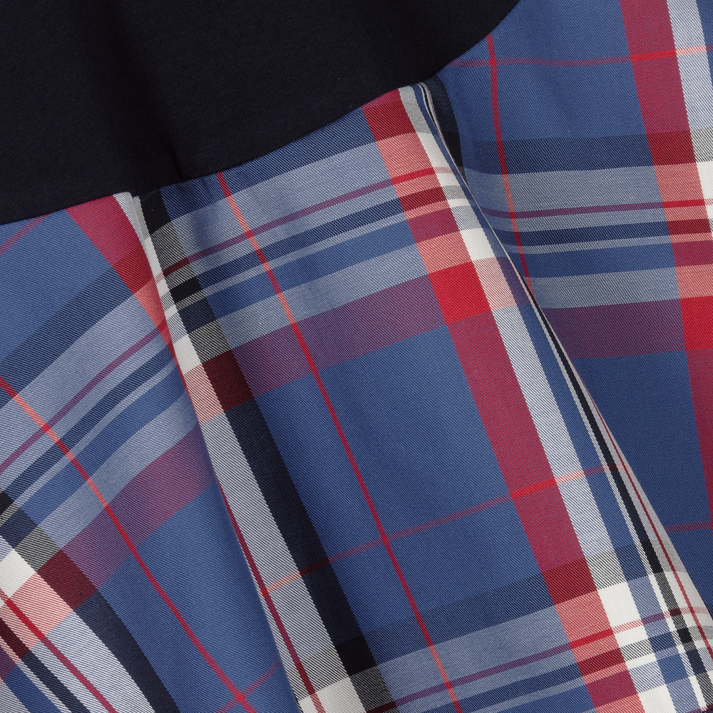 جيسي آند جيمس لندن-فستان قطن جيرسي لون كحلي | Childrensalon Outlet