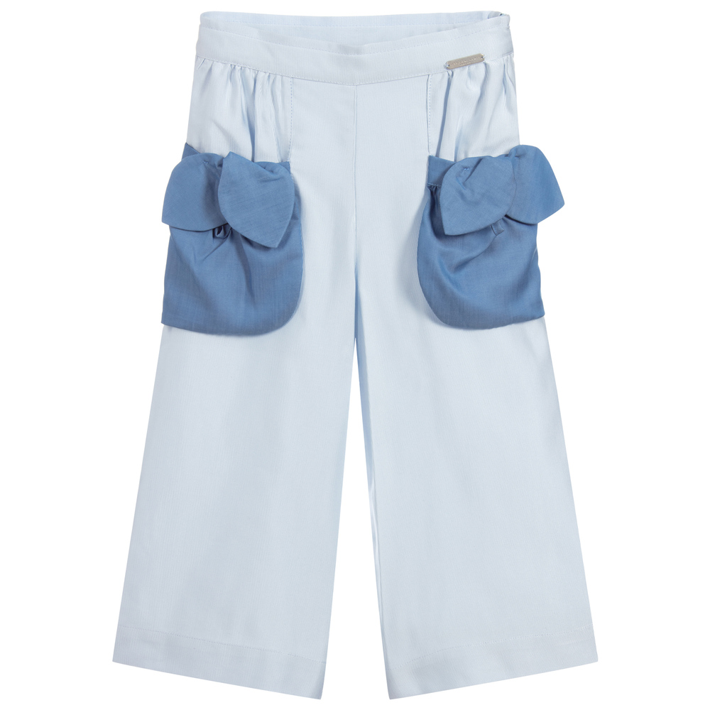 Jessie and James London - Girls Blue Trousers | Childrensalon