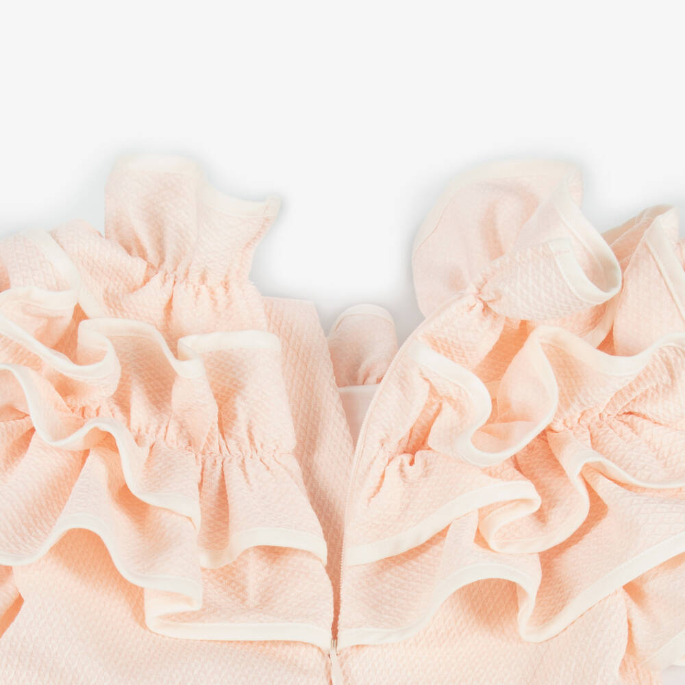 Jessie and James London-فستان وردي فاتح مزين بالكشكش للبنات | Childrensalon Outlet