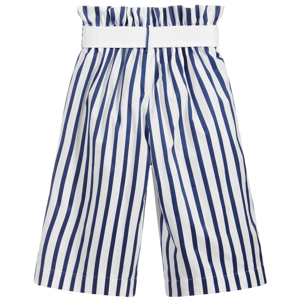 Jessie and James London-Girls Cotton Striped Culottes | Childrensalon Outlet