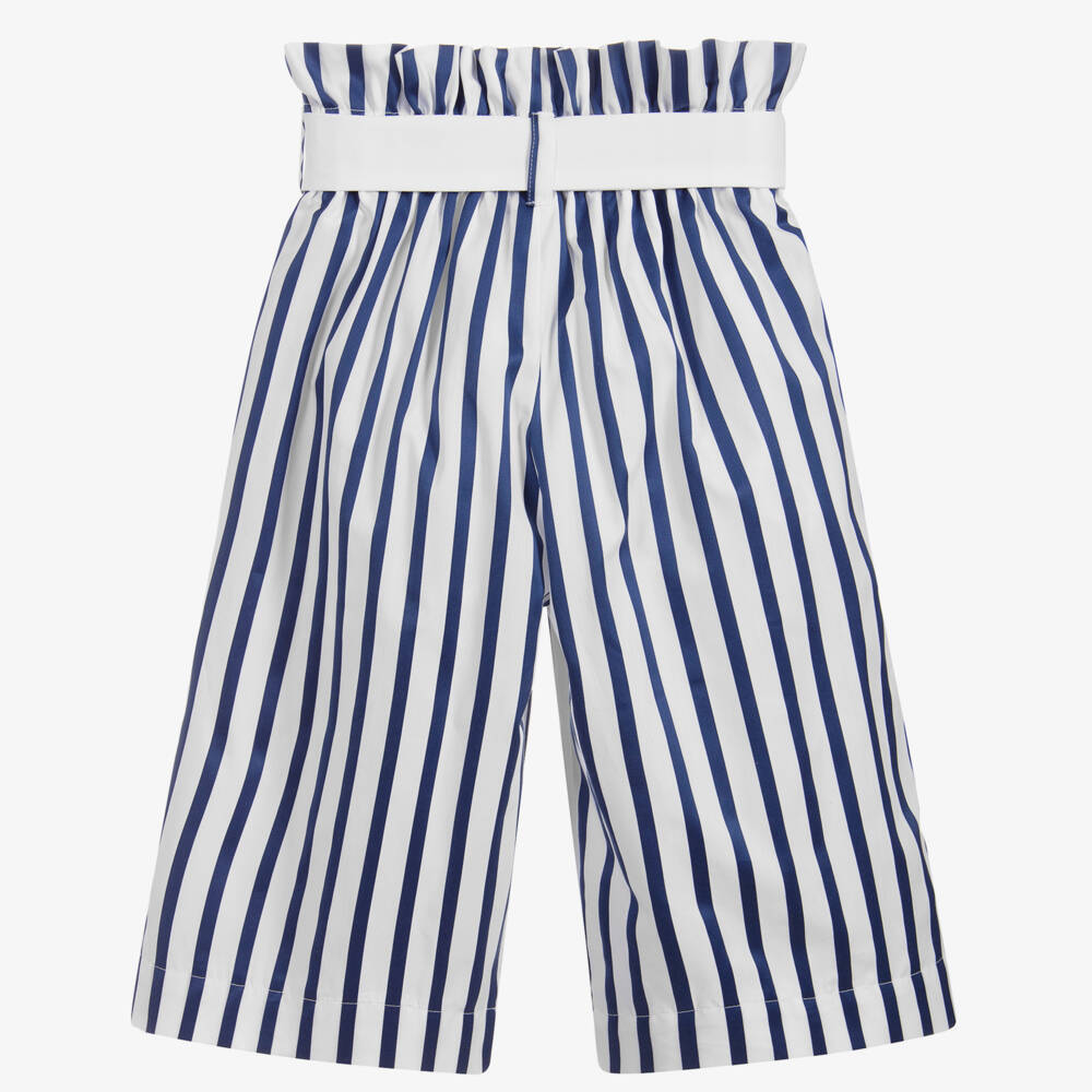 Jessie and James London-Girls Cotton Striped Culottes | Childrensalon Outlet