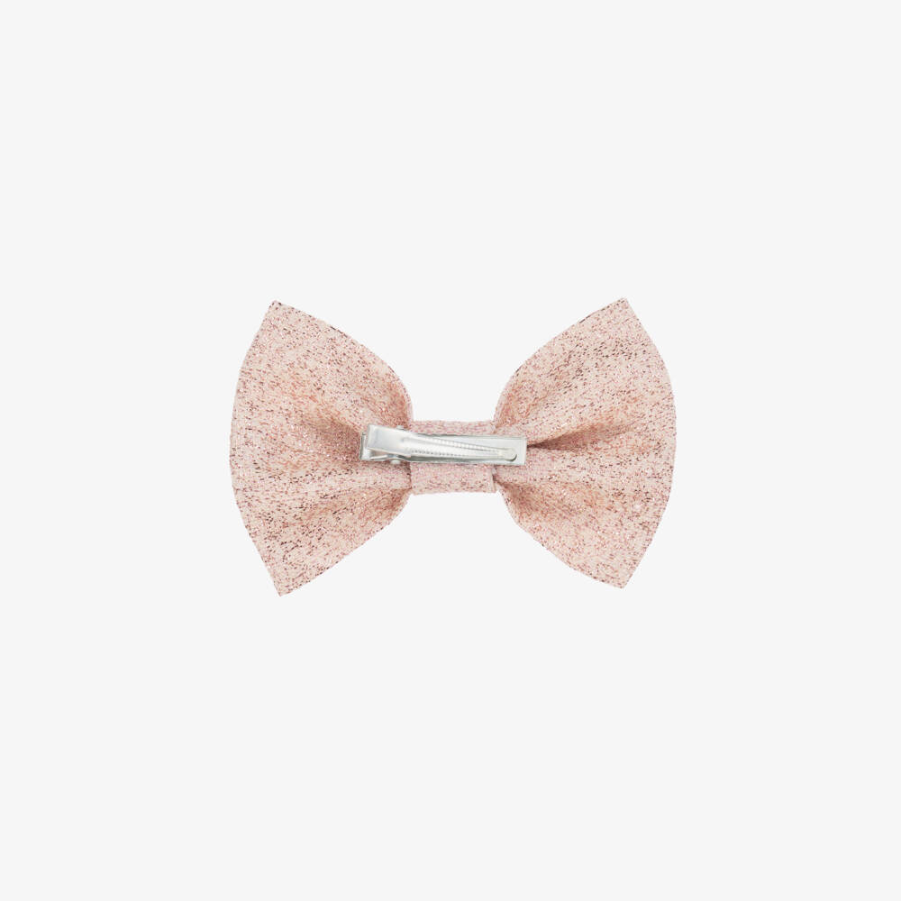 Jessie and James London-Girls Dazzling Pink Bow Clip | Childrensalon Outlet