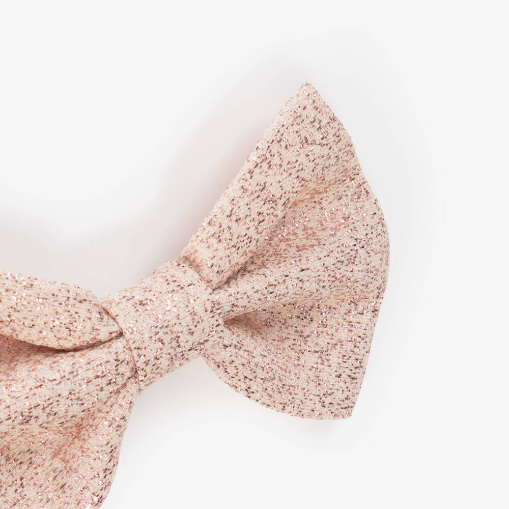 Jessie and James London-Girls Dazzling Pink Bow Clip | Childrensalon Outlet