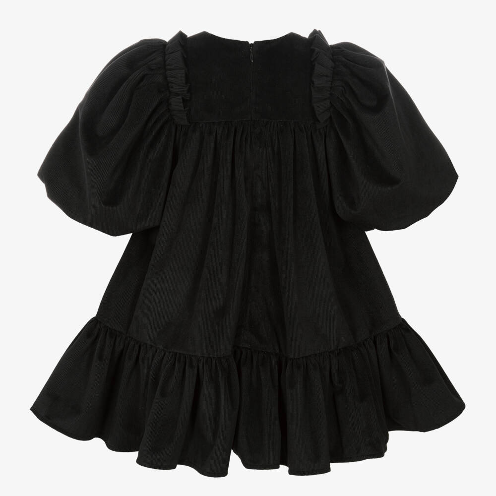 Jessie and James London-Girls Elegant Black Cord Dress | Childrensalon Outlet