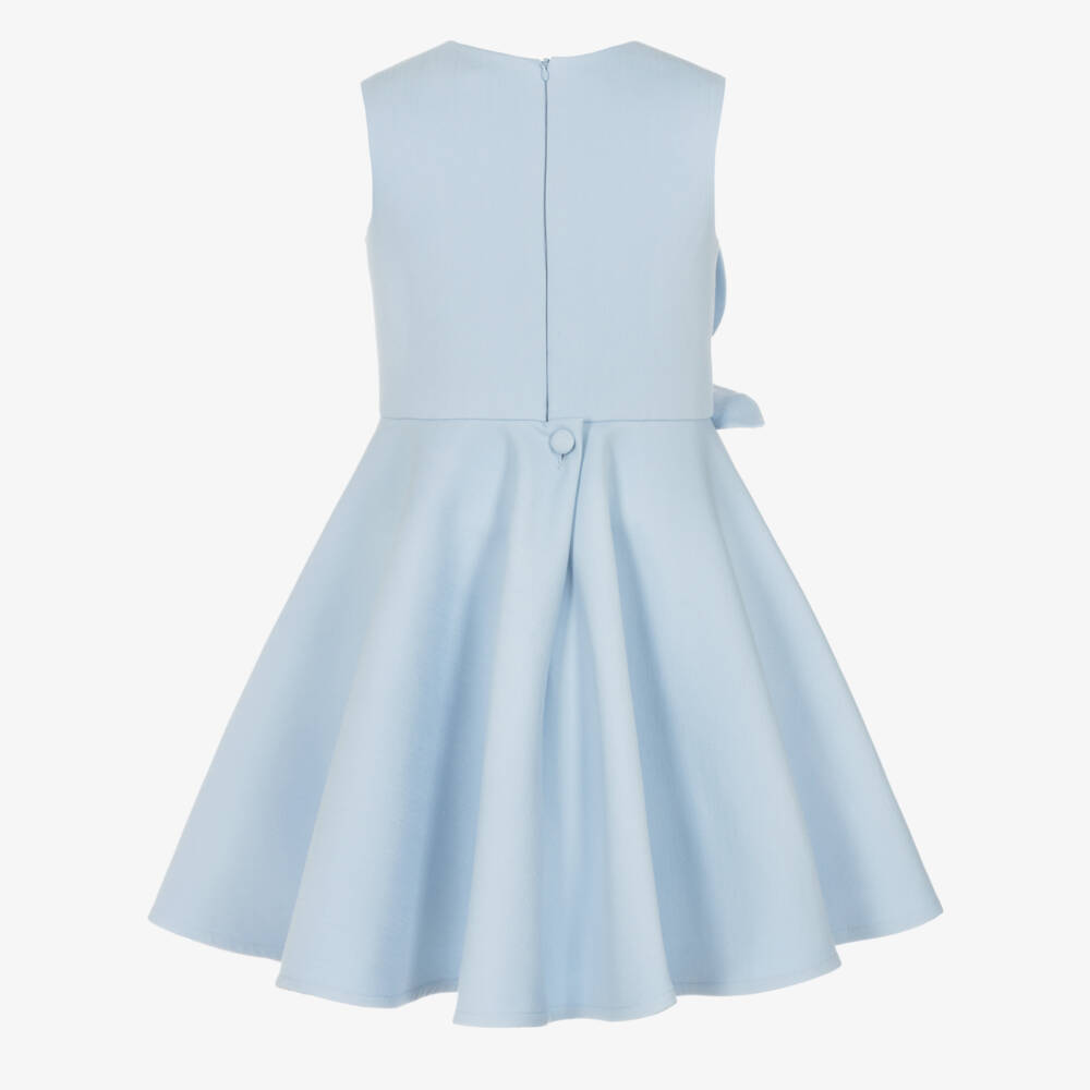 Jessie and James London-Girls Elegant Blue Magnolia Gown | Childrensalon Outlet