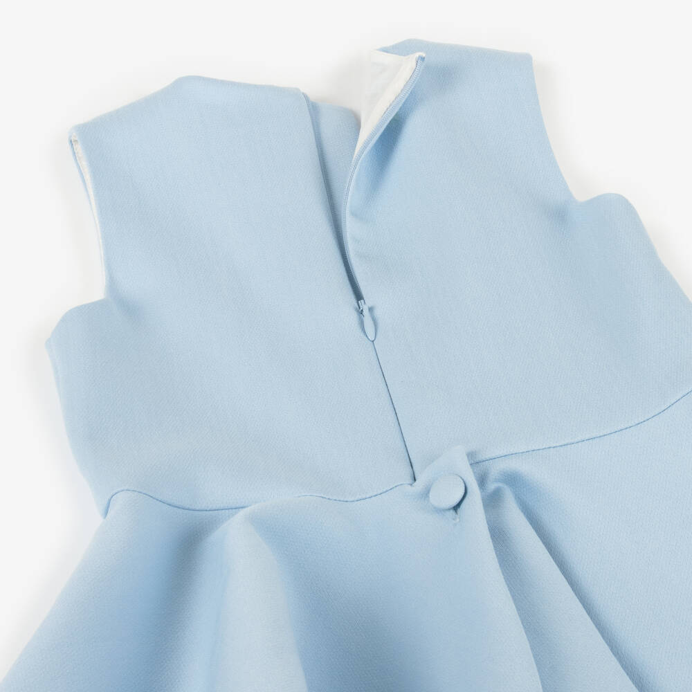 Jessie and James London-Girls Elegant Blue Magnolia Gown | Childrensalon Outlet