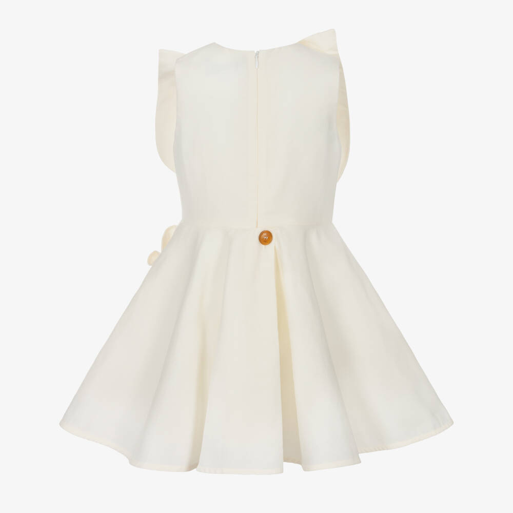 Jessie and James London-فستان بيوني العاجي الأنيق للبنات | Childrensalon Outlet