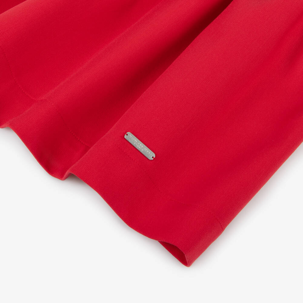 Jessie and James London-Girls Elegant Ivory & Scarlet Frock | Childrensalon Outlet