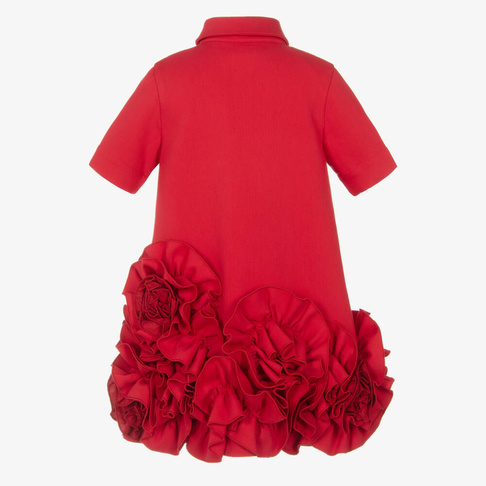 Jessie and James London-Girls Elegant Rosette Hem Frock | Childrensalon Outlet