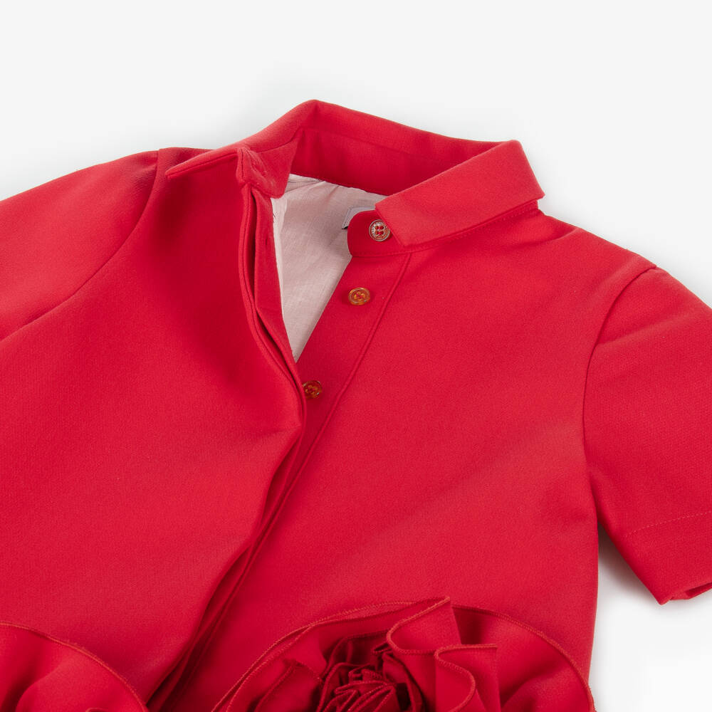 Jessie and James London-Girls Elegant Rosette Hem Frock | Childrensalon Outlet