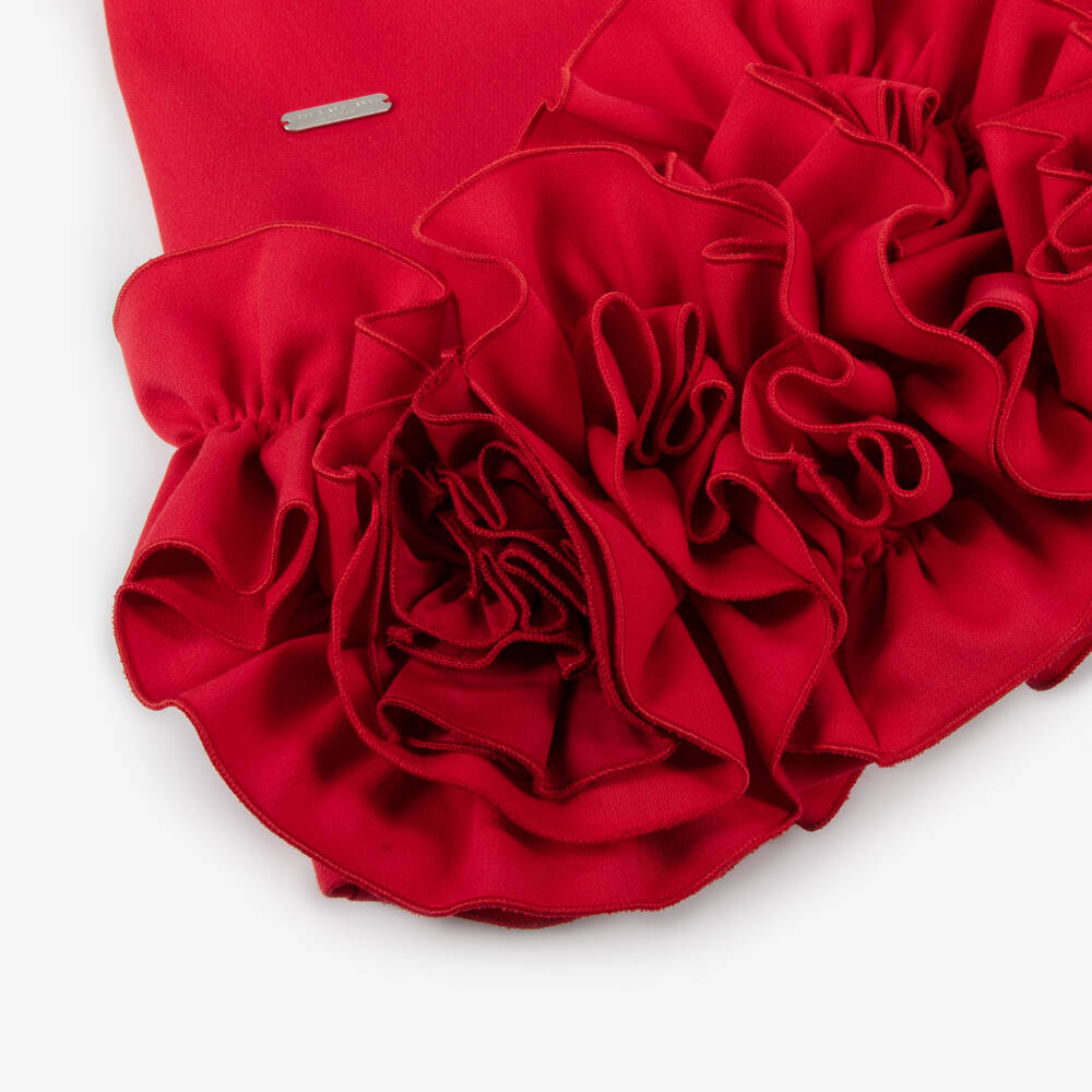Jessie and James London-Girls Elegant Rosette Hem Frock | Childrensalon Outlet