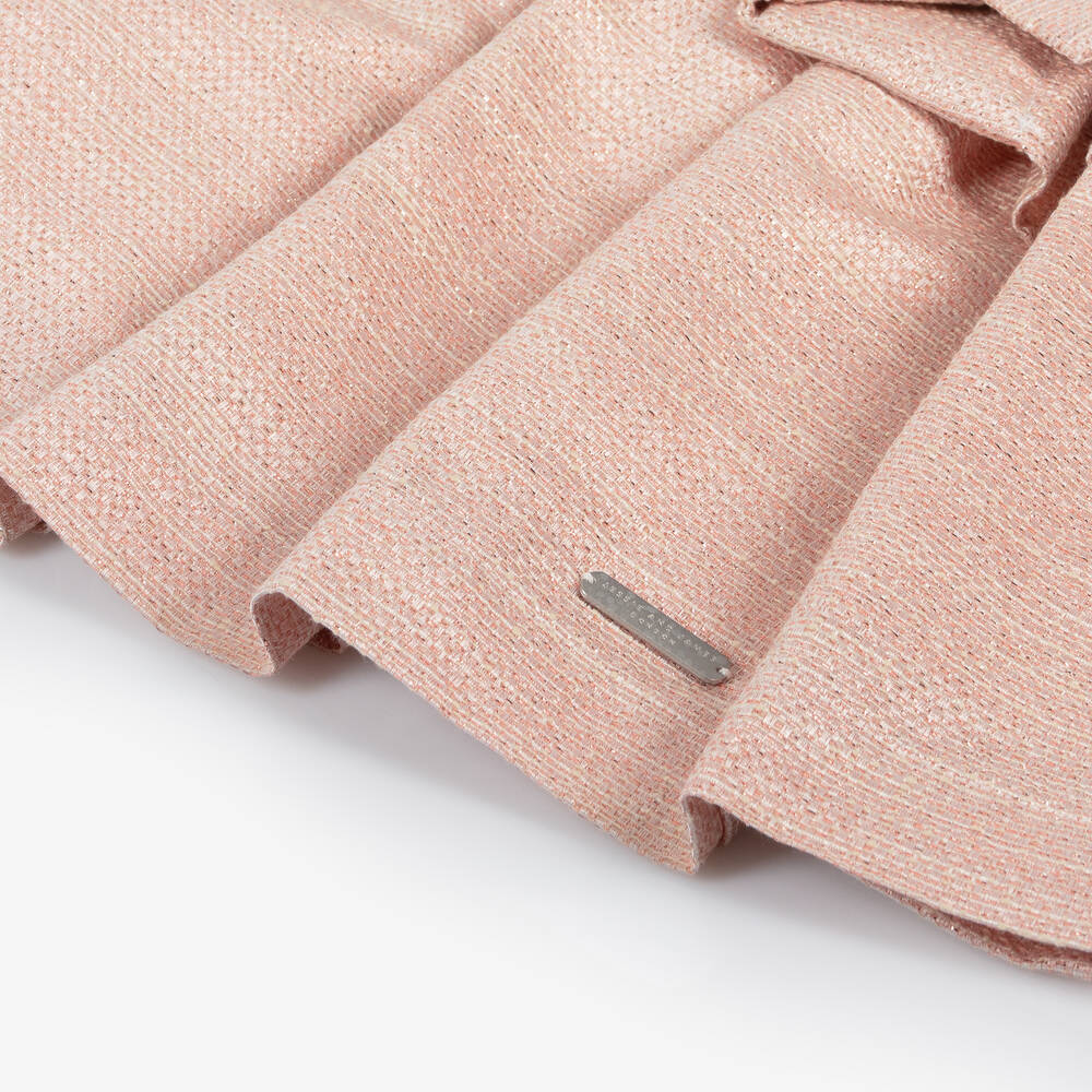 Jessie and James London-فستان جاكارد قطن جيرسي لون عاجي و زهري | Childrensalon Outlet