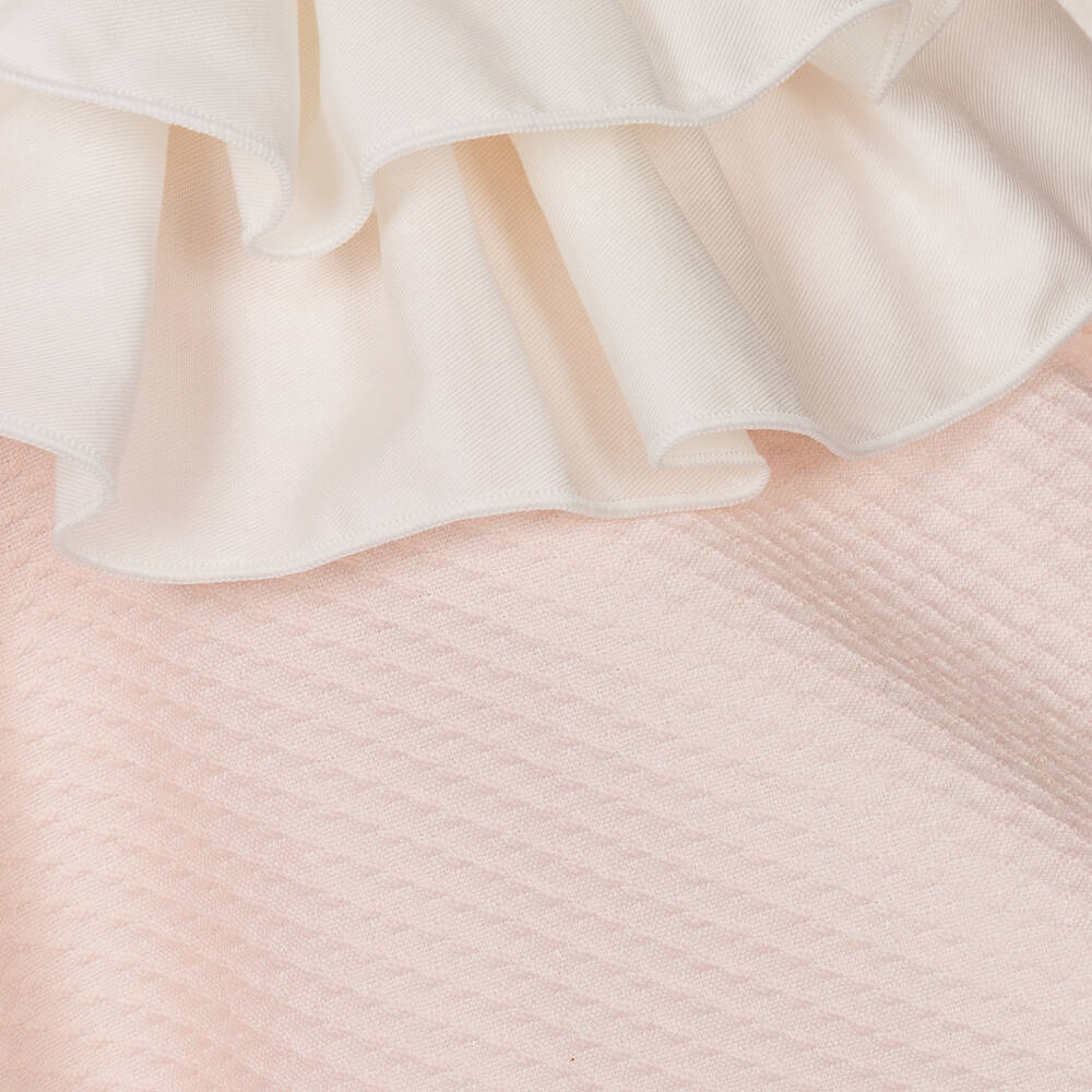 Jessie and James London-Girls Ivory & Pink Cotton Dress | Childrensalon Outlet