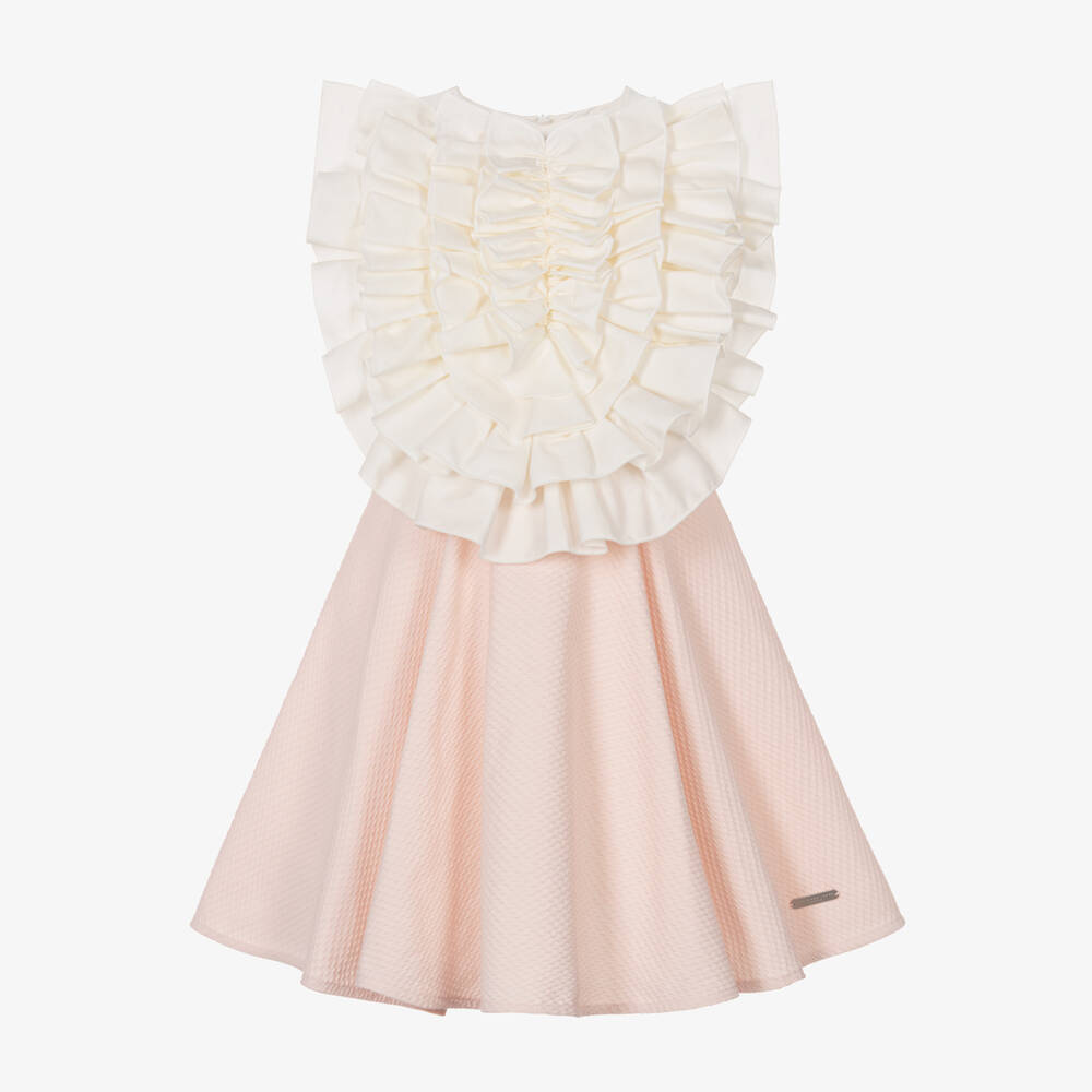 Jessie and James London-Кремово-розовое платье из хлопка для девочек | Childrensalon Outlet
